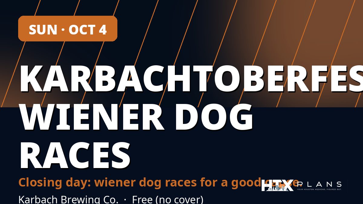 Karbachtoberfest 2026: Wiener Dog Races (Closing Day)